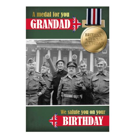 Grandad Keepsake Medal Dad's Army Birthday Card £2.99